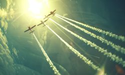 formation-airplanes-flying-formation-with-sun-them